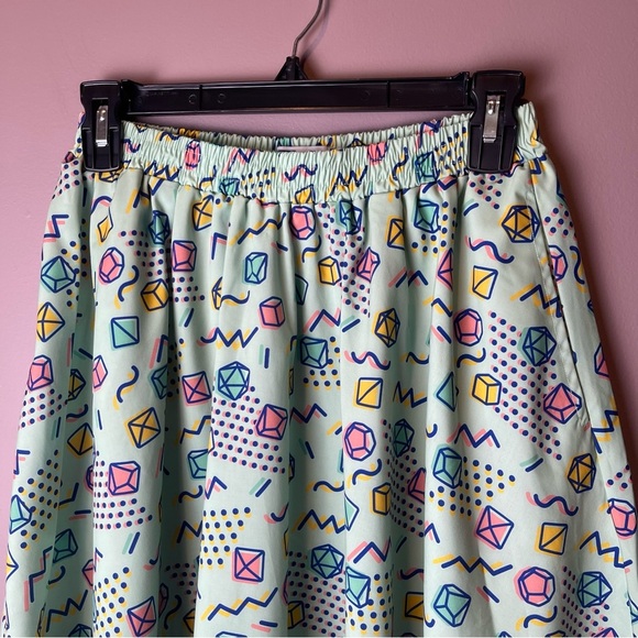 Paolas Pixels 90s Dice Skater Skirt D&D - Size M - Picture 3 of 7